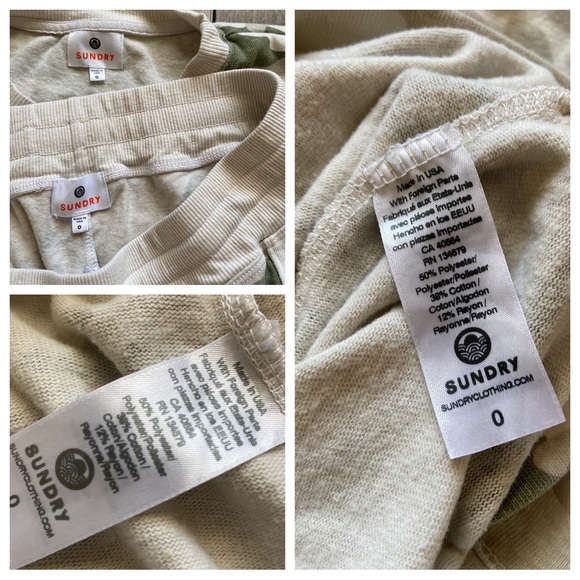 Sundry Camo Boxy Crew & Jogger Set - Picture 11 of 16